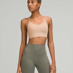 RARE!! Lululemon Like A Cloud Longline Bra in Almond Butter